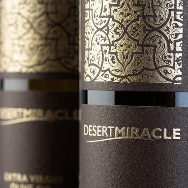 DESERT MIRACLE organic olive oil from Morocco. First cold press. Ideal for your desserts and pastries!