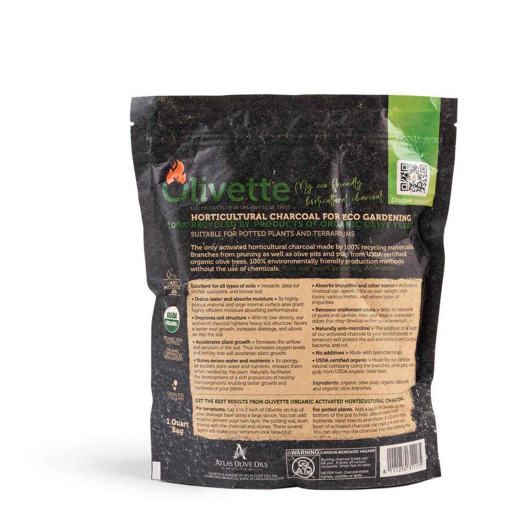 charcoal for potting mix OLIVETTE HORTICULTURAL Organic Activated Charcoal