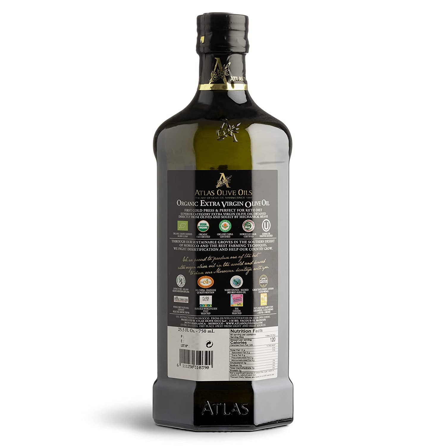 ATLAS Moroccan organic olive oil used by Best Chefs in the world: soft and delicious!