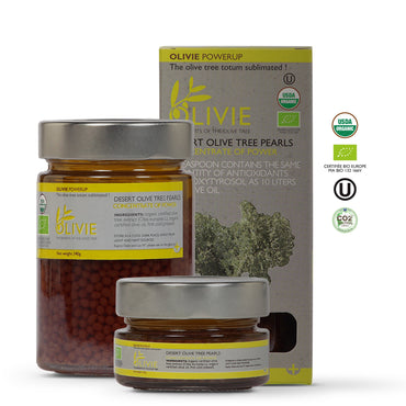 OLIVIE POWERUP pearls are immune boosting foods recommended by Medical Doctors!. Super packed in polyphenols.