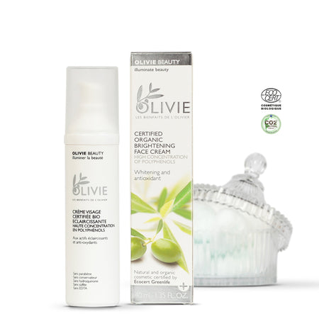 OLIVIE BEAUTY is the ultimate organic certified face cream with high concentration of polyphenols