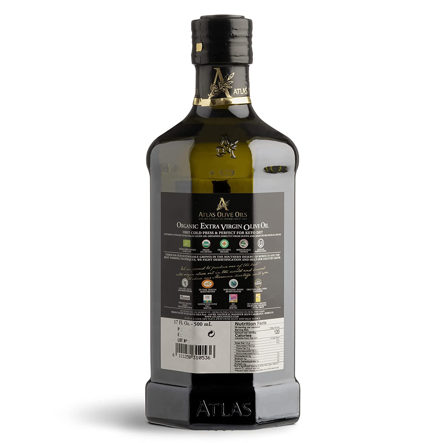 ATLAS Moroccan organic olive oil used by Best Chefs in the world: soft and delicious!