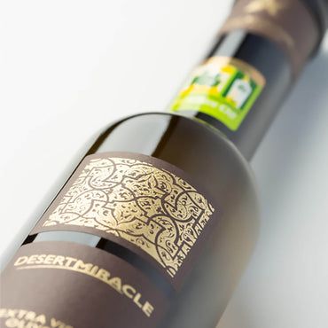 DESERT MIRACLE organic olive oil from Morocco. First cold press. Ideal for your desserts and pastries! 