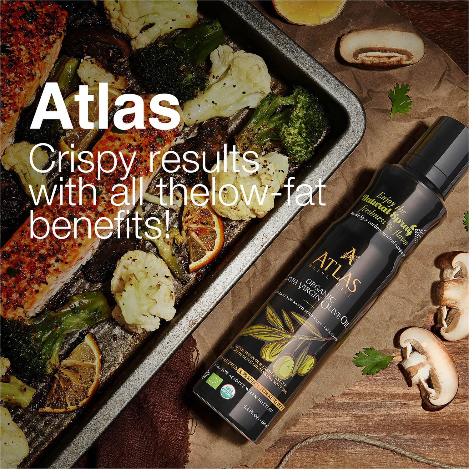 Atlas Evoo Atlas EVOO Natural Spray 5.4 fl oz. Bottle – Atlas Olive Oils USA inc.